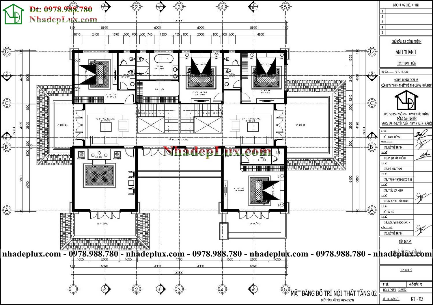 Thiết kế biệt thự 2 tầng mái nhật tại Thanh Hóa LUXBT2T3